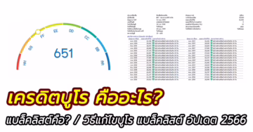 เครดิตบูโรคืออะไร? ติดบูโรแก้ได้ไหม แบล็คลิสต์คืออะไร