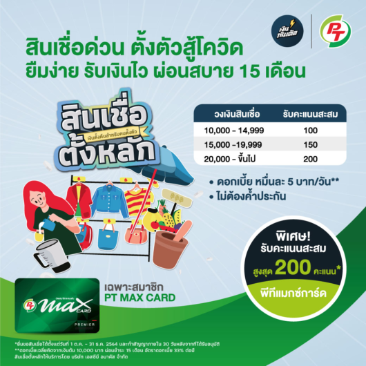 สินเชื่อด่วน ตั้งตัวสู้โควิด สินเชื่อตั้งหลัก max me money thunder