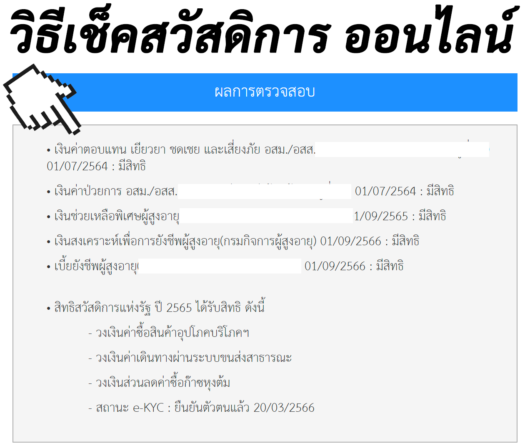 เช็คสวัสดิการสังคมออนไลน์ผ่านเว็บไซต์ ด้วยเลขบัตรประชาชน