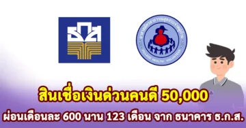 ธกส เปิดให้กู้เงิน สินเชื่อเงินด่วนคนดี ธกส วงเงิน 50,000 บาท